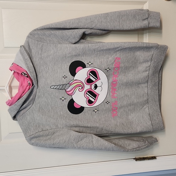 Kids panda hoodie Sz L - Picture 1 of 5